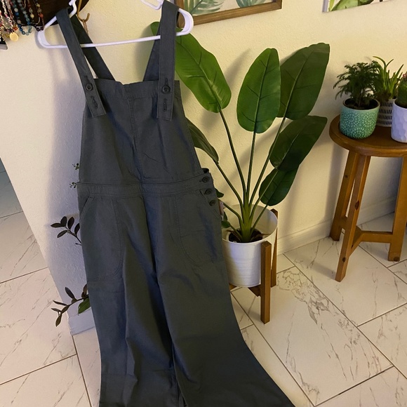 PATAGONIA- Stand Up® Cropped Overalls in Nouveau Green - Picture 2 of 4